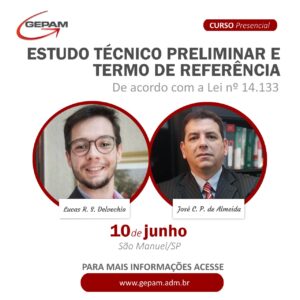 Curso Presencial (São Manuel/SP) - Estudo Técnico Preliminar e Termo de Referência | 15