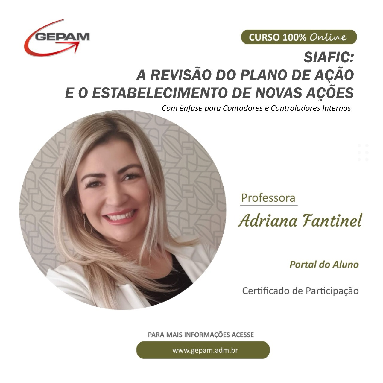 Curso Online sobre “SIAFIC” A Revisão do Plano de Ação e o Estabelecimento de Novas Ações. Com Ênfase para Contadores e Controladores Internos | 6