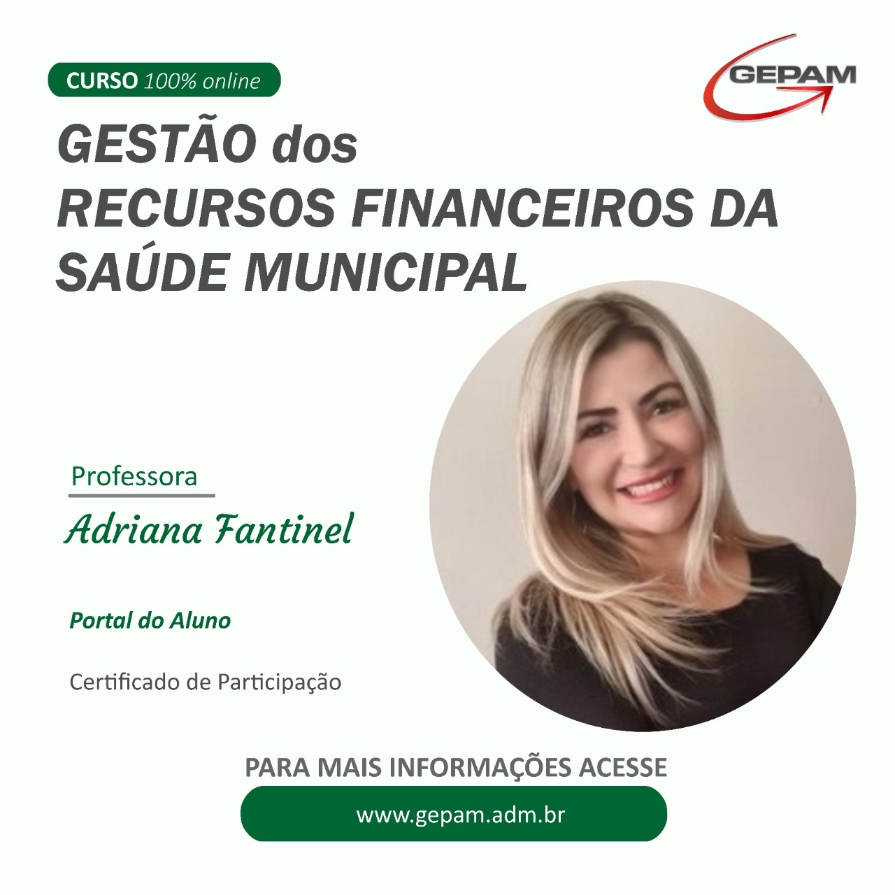 Curso Online sobre Gestão dos Recursos Financeiros da Saúde Municipal | 1