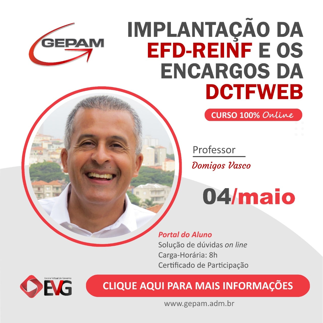 Curso Online – A Implantação Da EFD-REINF e a Apuração dos Encargos na DCTFweb para Administração Pública | 7