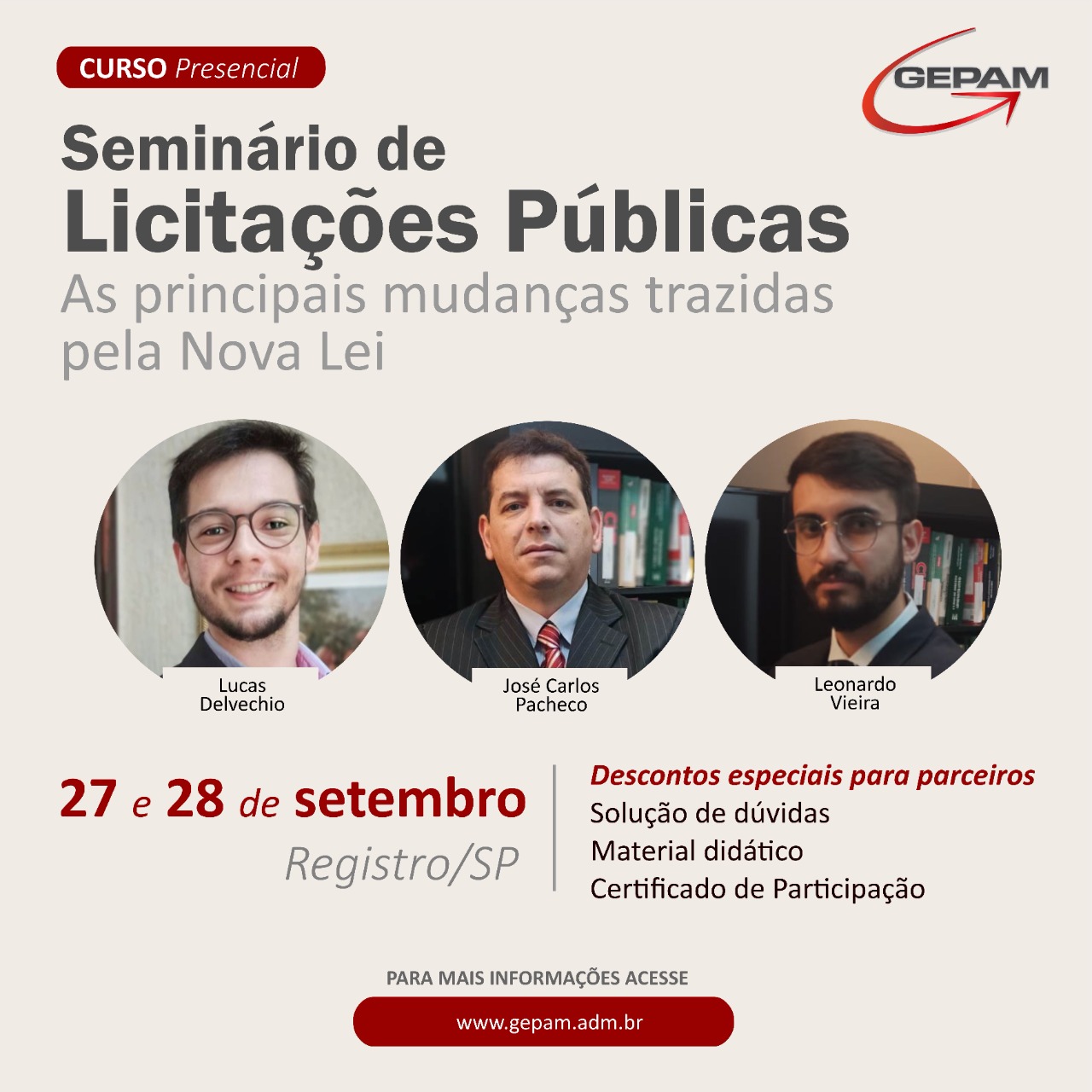 Seminário Presencial de Licitações Públicas (in company para prefeitura de Registro/SP) | 44