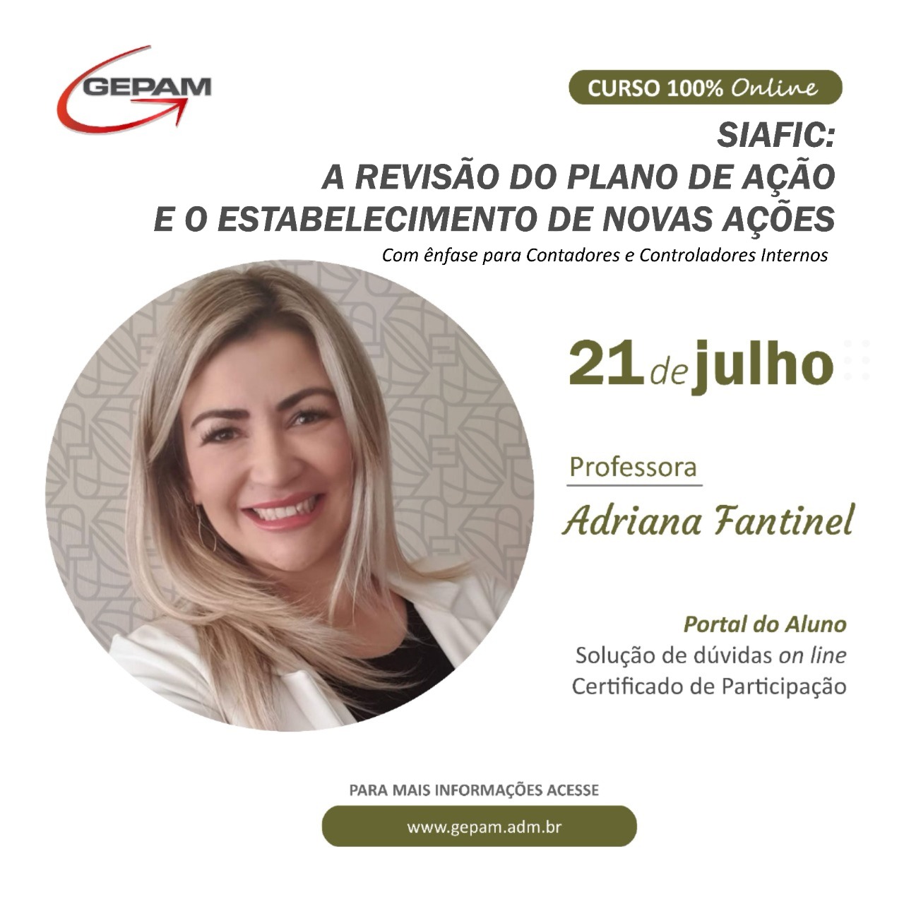 Curso Online – “SIAFIC” A Revisão do Plano de Ação e o Estabelecimento de Novas Ações. Com Ênfase para Contadores e Controladores Internos | 25