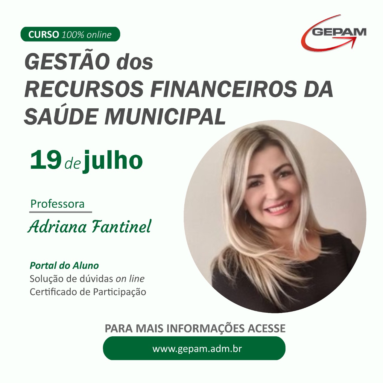 Curso Online – Gestão dos Recursos Financeiros da Saúde Municipal | 22