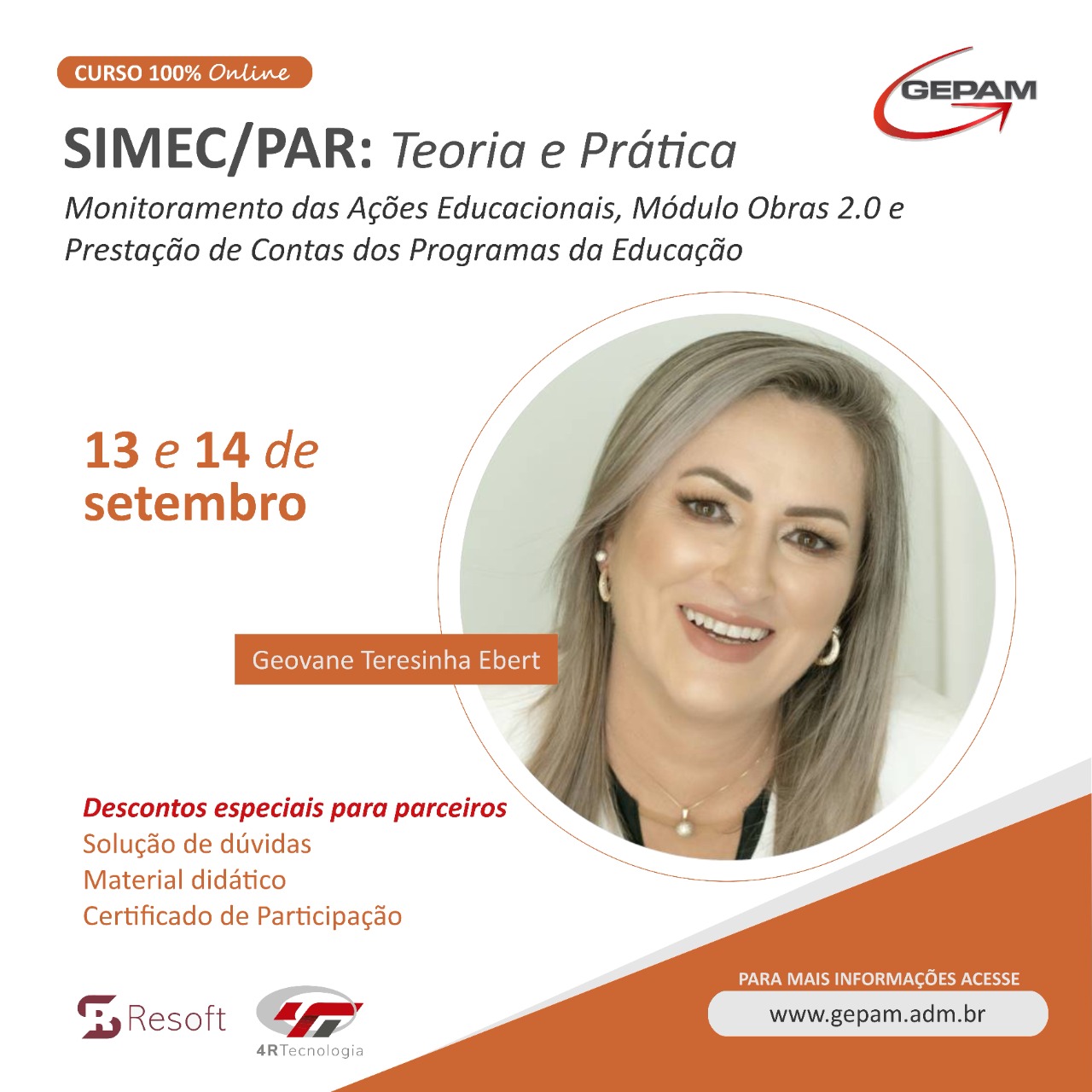 Curso Online - Teoria e Prática sobre SIMEC/PAR, Monitoramento das Ações Educacionais, Módulo Obras 2.0 e Prestação de Contas dos Programas da Educação | 36