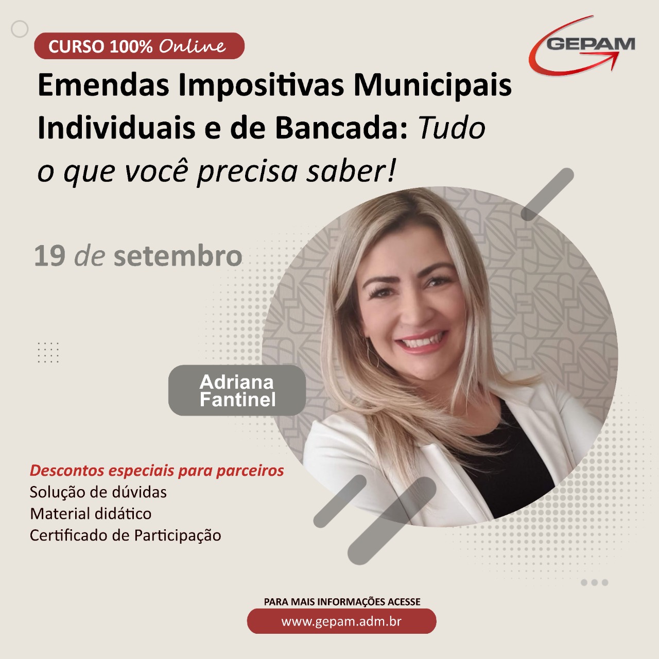 Curso Online - Emendas Impositivas Municipais Individuais e de Bancada: Tudo o que você precisa saber | 39
