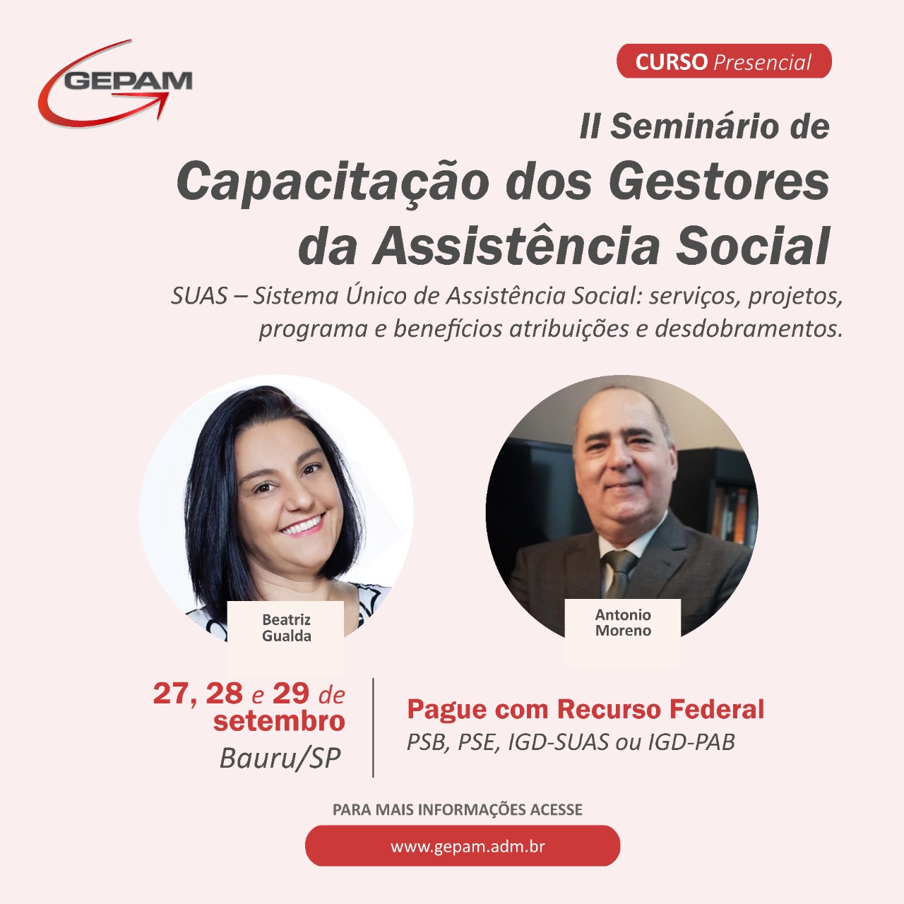 Seminário Presencial – Capacitação dos Gestores Municipais de Assistência Social – Bauru/SP | 46