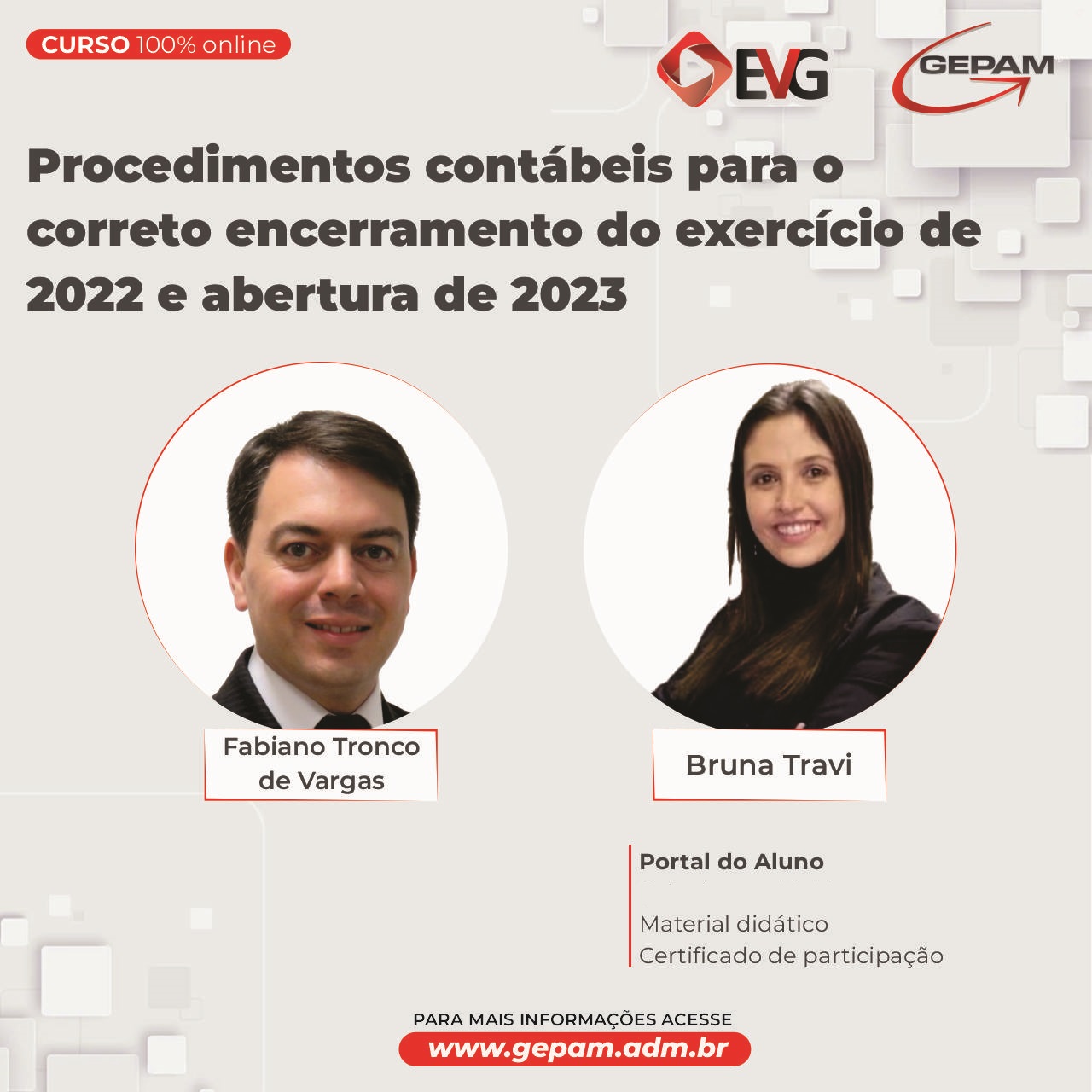 Curso Online sobre Procedimentos Técnicos para o Correto Encerramento do Exercício de 2022 | 15