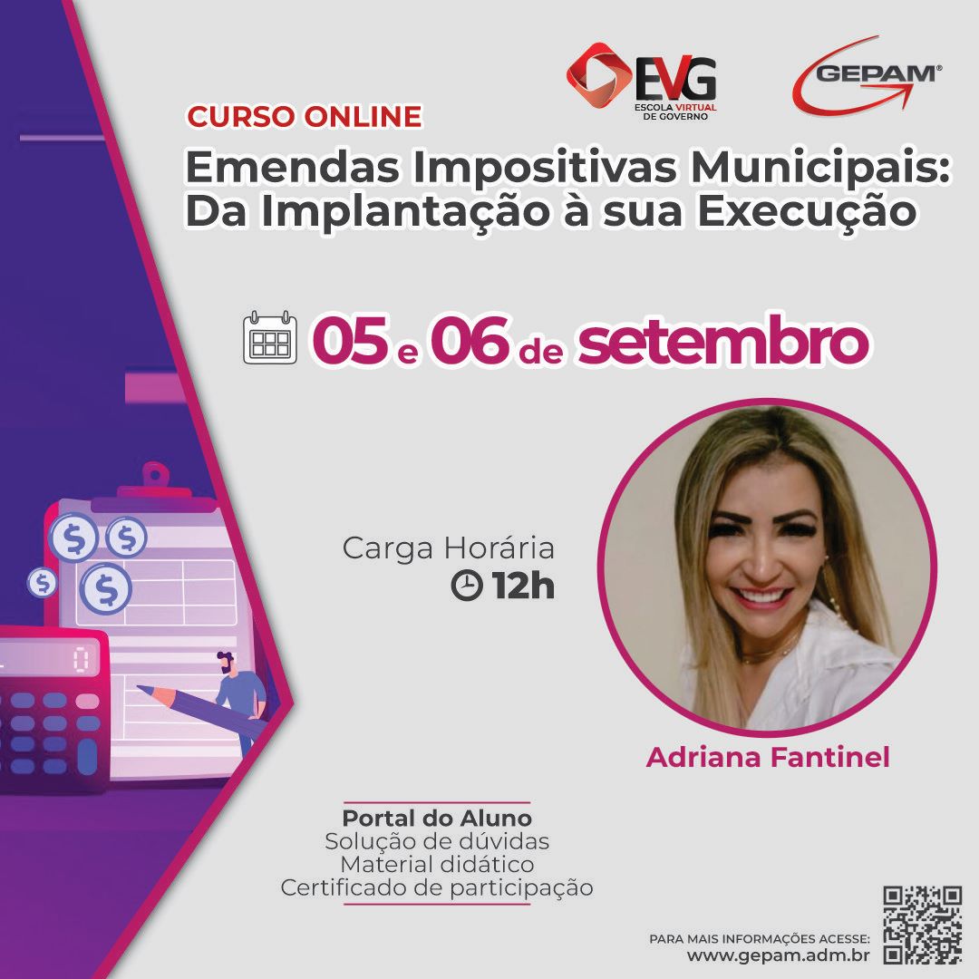 Curso Online - Emendas Impositivas Municipais: Da Implantação à sua Execução | 111