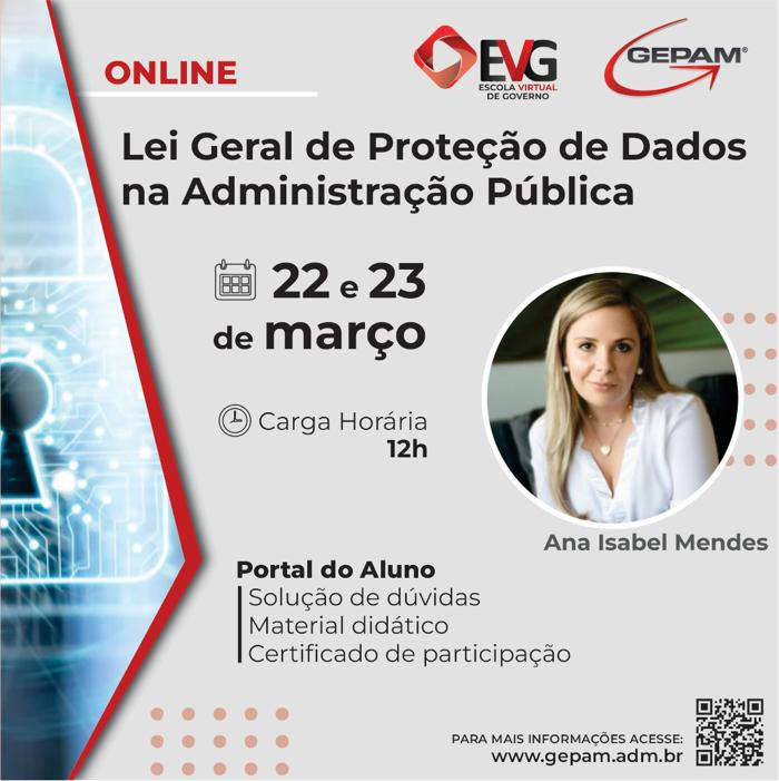Curso Online - Lei Geral de Proteção de Dados na Administração Pública | 70