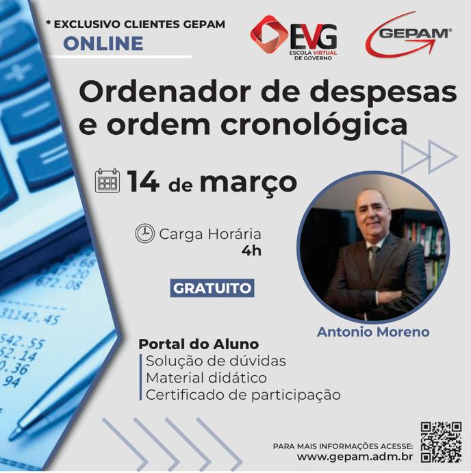 Curso Online - Ordenador de Despesas e Ordem Cronológica | 66