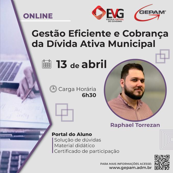 Curso Online - Gestão Eficiente e Cobrança da Dívida Ativa Municipal | 80