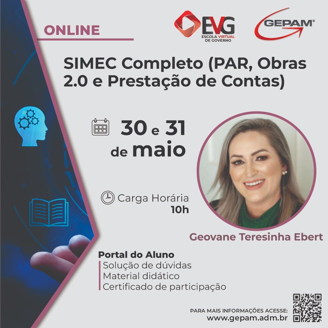 Curso Online - Educação - SIMEC Completo (PAR, Obras 2.0 e Prestação de Contas) | 89