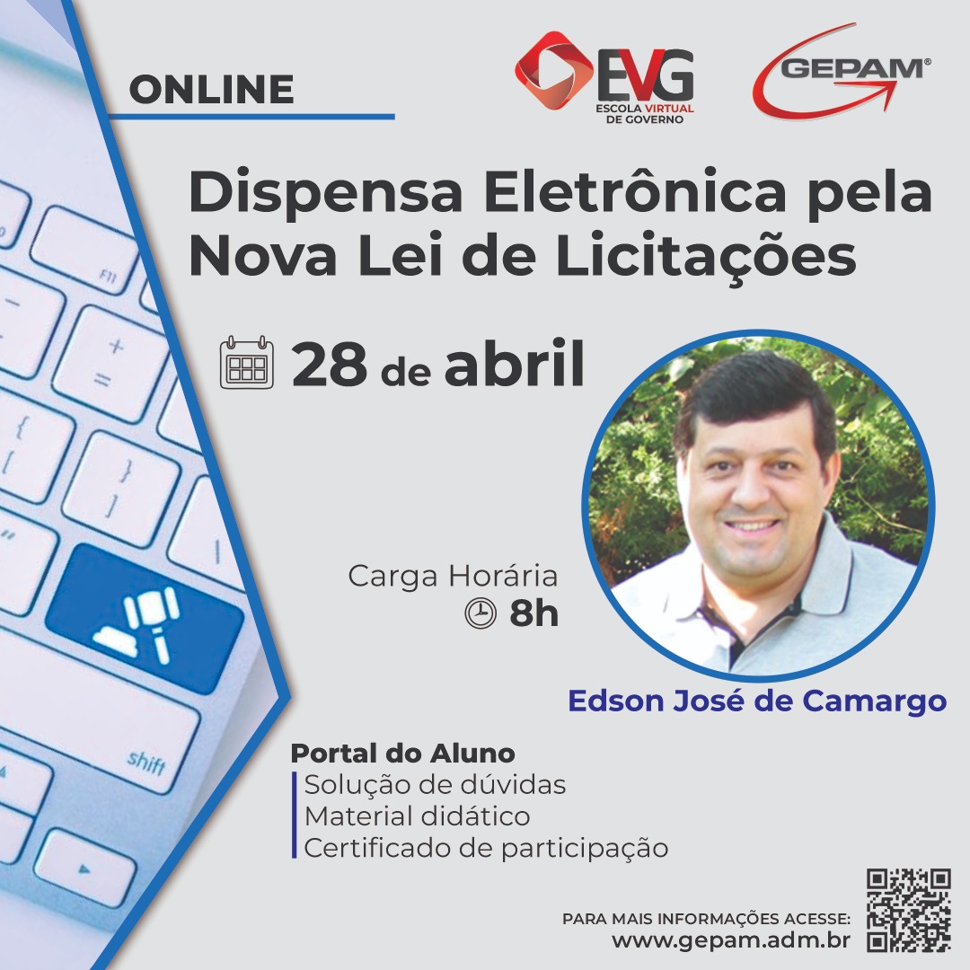 Curso Online - Dispensa Eletrônica pela Nova Lei de Licitações | 83