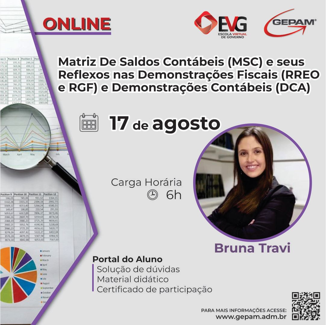 Curso Online - Matriz De Saldos Contábeis (MSC) e seus Reflexos nas Demonstrações Fiscais (RREO e RGF) e Demonstrações Contábeis (DCA) | 107