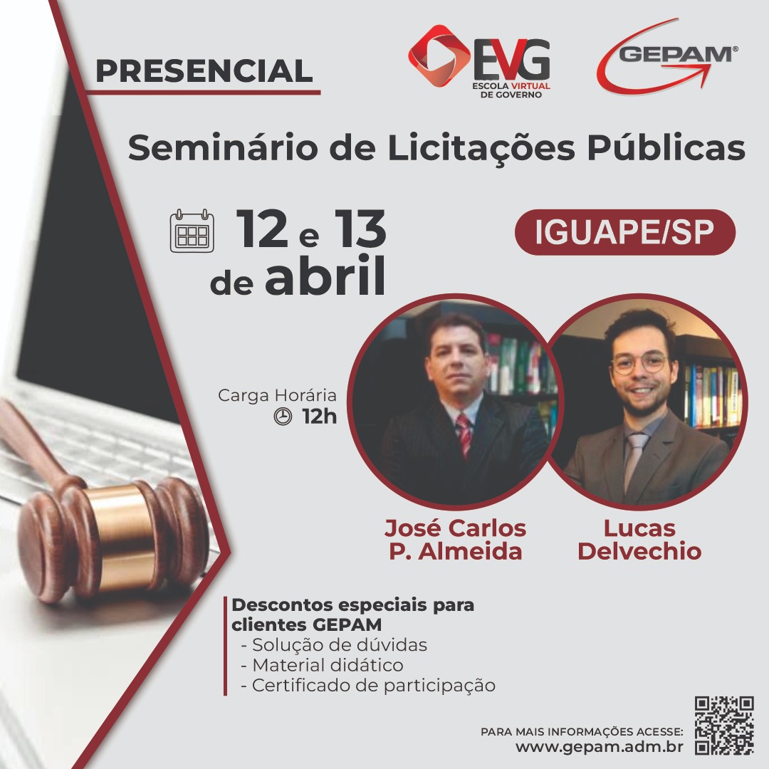 Curso Presencial (Iguape/SP) – Seminário de Licitações Públicas | 79
