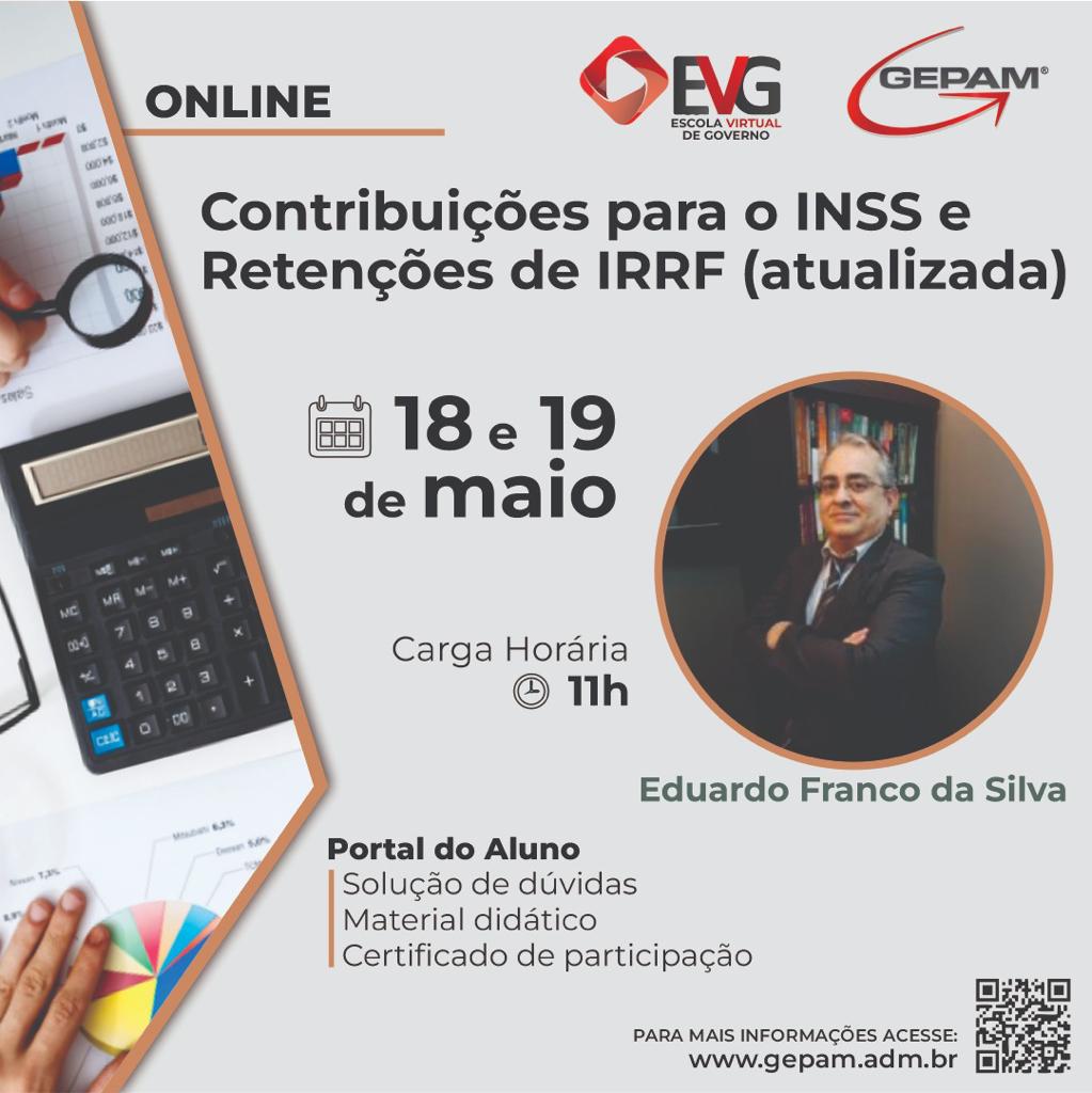 Curso Online – Contribuições para o INSS [atualizada pela recente IN RFB nº 2.110/2022], e Retenções de IRRF [Decreto nº 9.580/2018] | 88