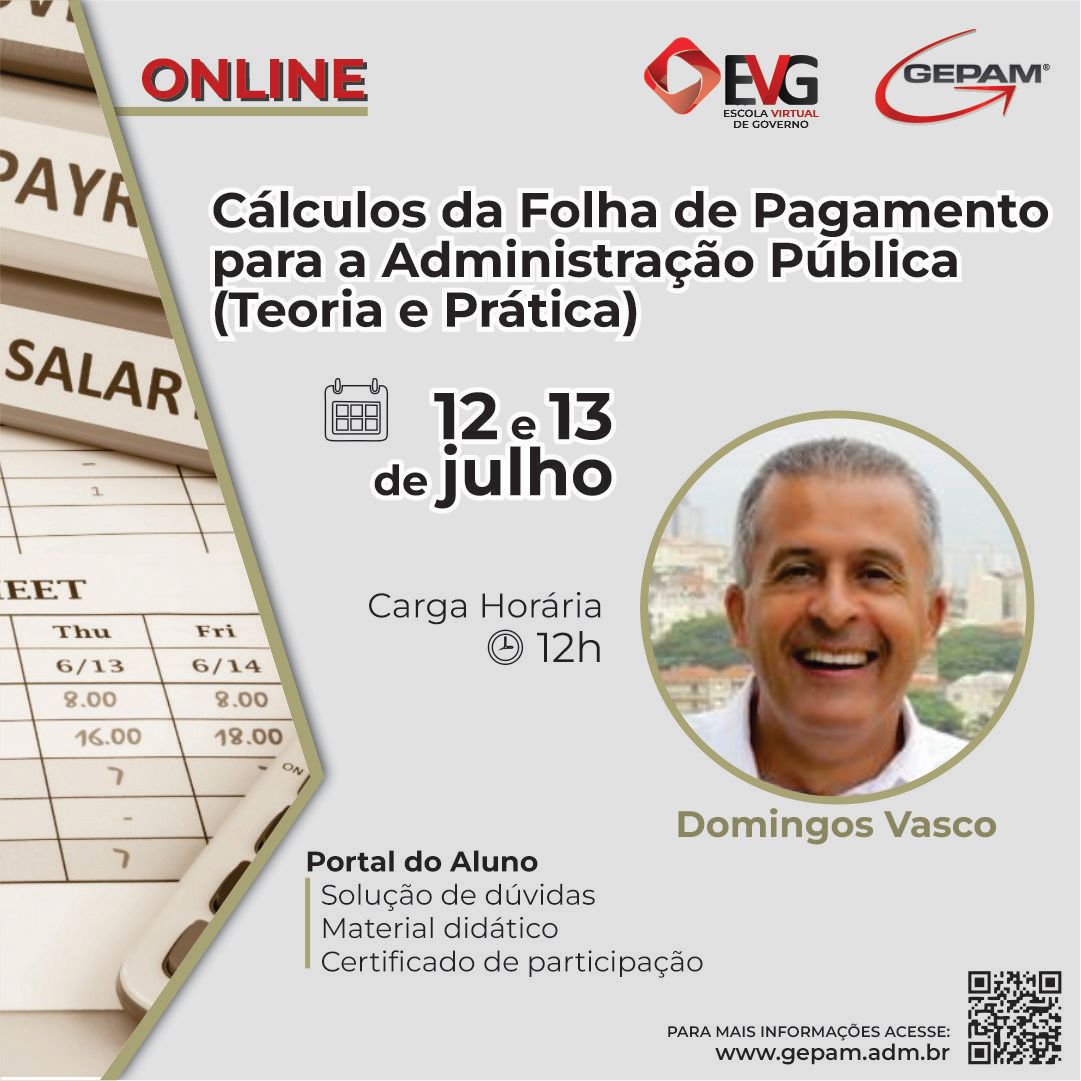 Curso Online – Cálculos da Folha de Pagamento para a Administração Pública (Teoria e Prática) | 97