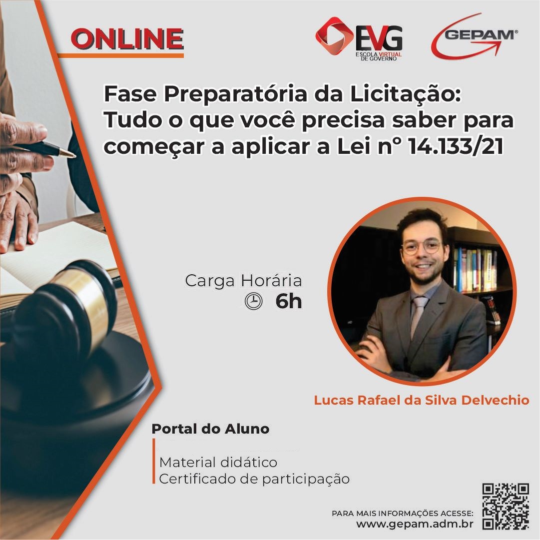 Curso Online sobre a Fase Preparatória da Licitação: Tudo o que você precisa saber para começar a aplicar a Lei nº 14.133/21 | 36