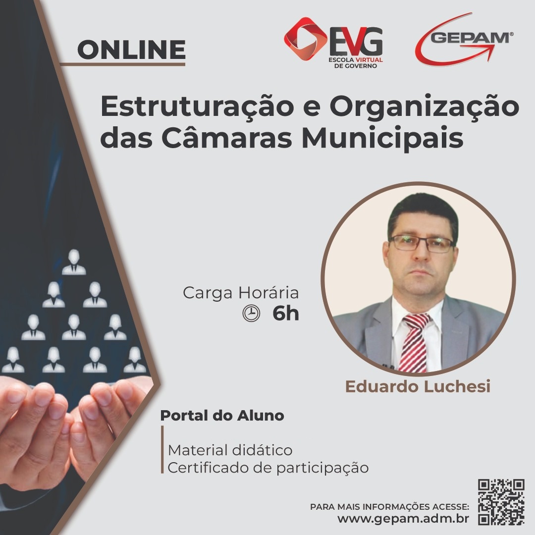 Curso Online sobre a Estruturação e Organização das Câmaras Municipais | 33