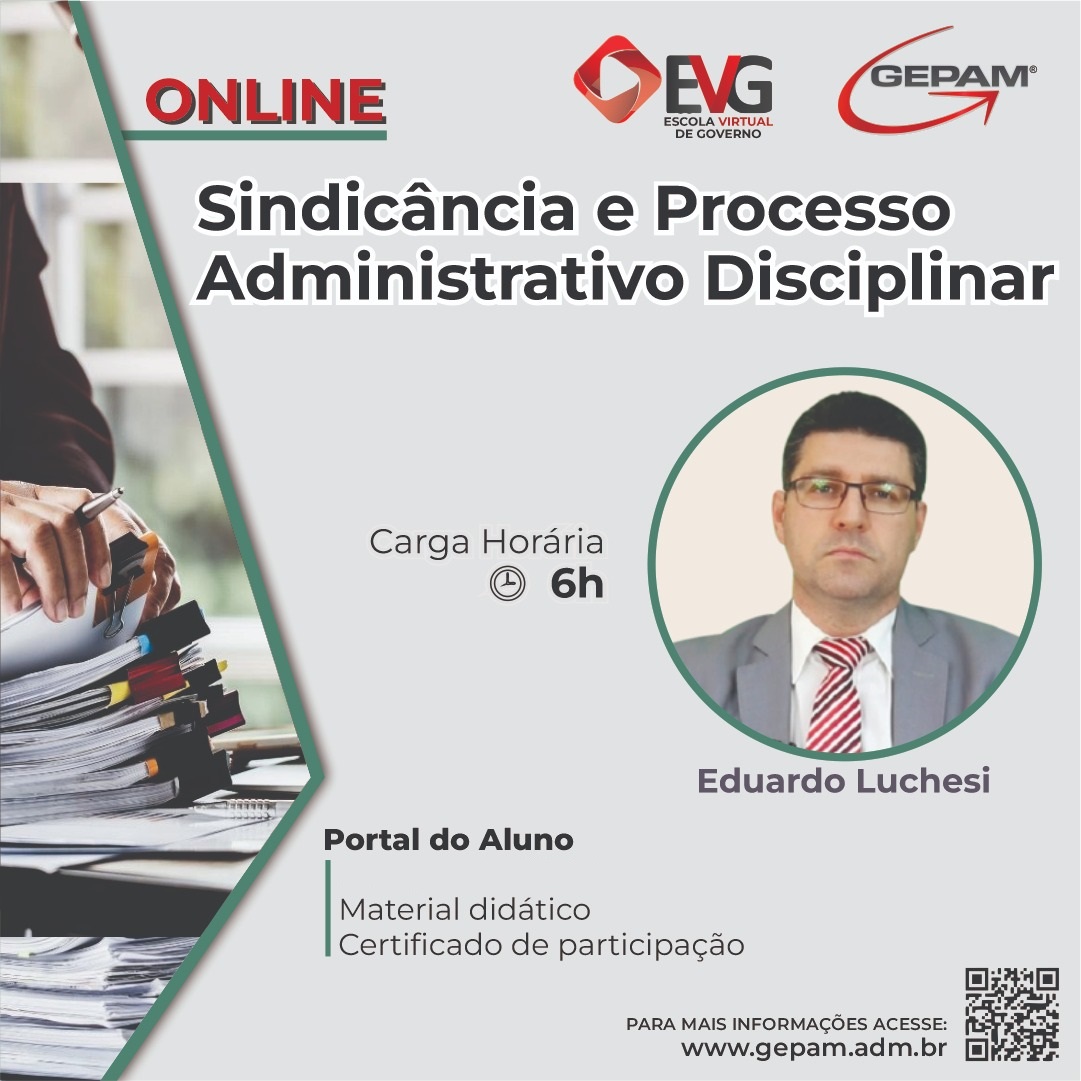 Curso Online sobre Sindicância e Processo Administrativo Disciplinar [Foi atualizado] | 32