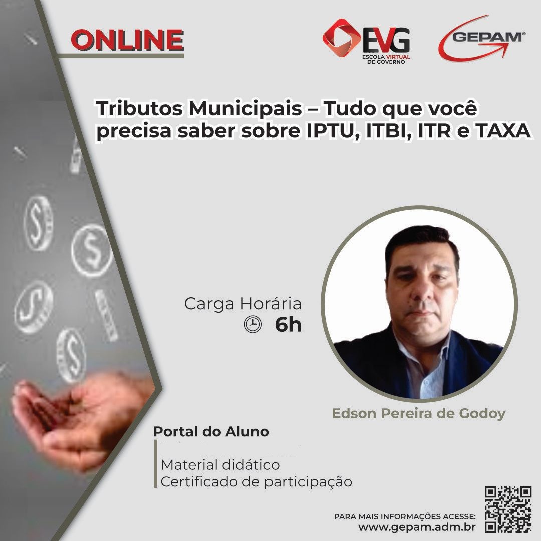 Curso Online sobre Tributos Municipais – Tudo que você precisa saber sobre IPTU, ITBI, ITR e TAXAS | 41