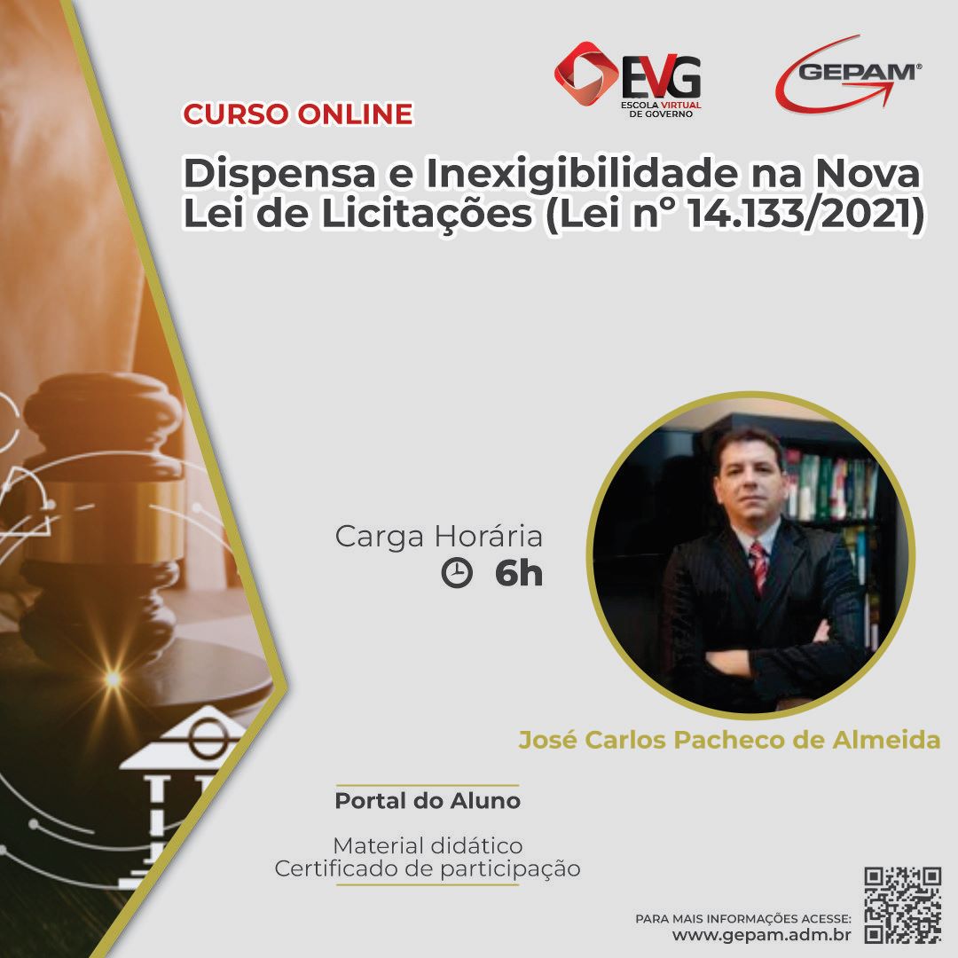 Curso Online sobre Dispensa e Inexigibilidade na Nova Lei de Licitações (Lei nº 14.133/2021) | 49
