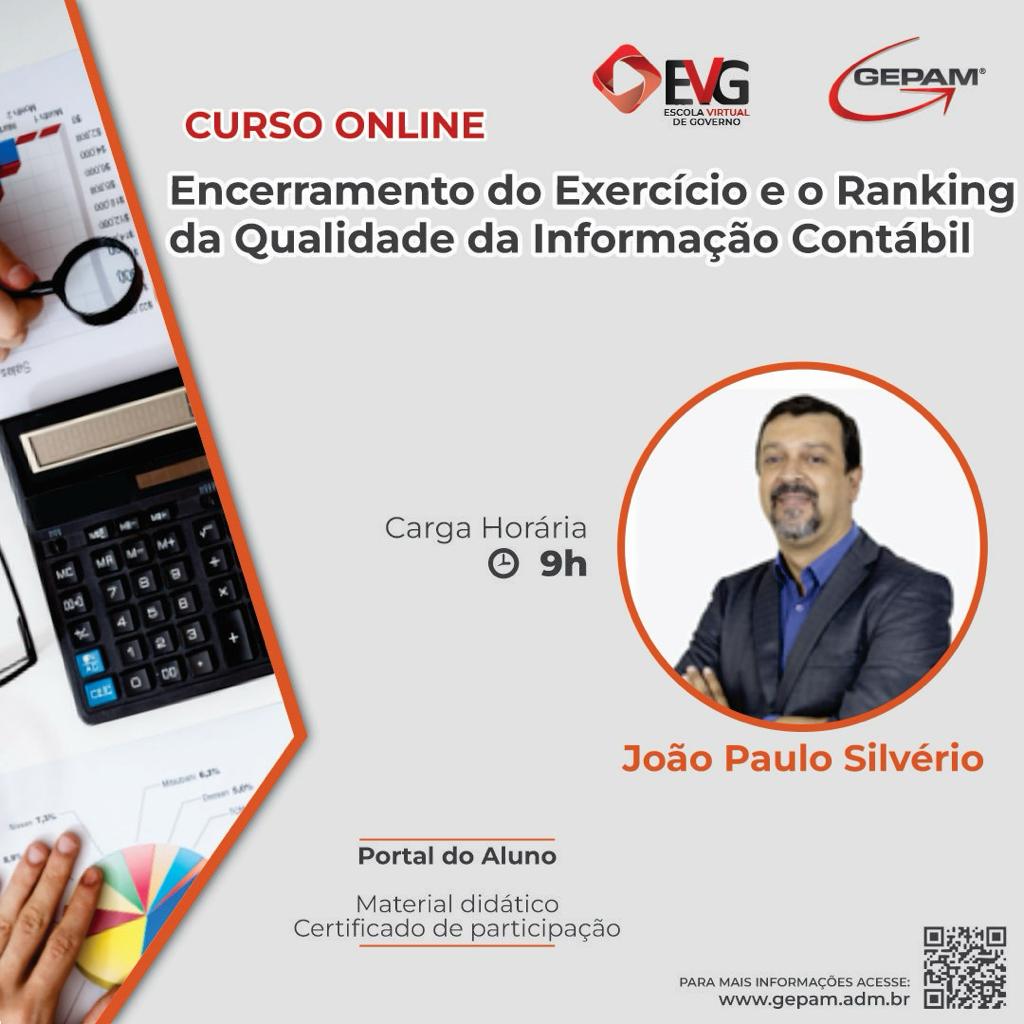 Curso Online sobre o Encerramento do Exercício e o Ranking da Qualidade da Informação Contábil | 54