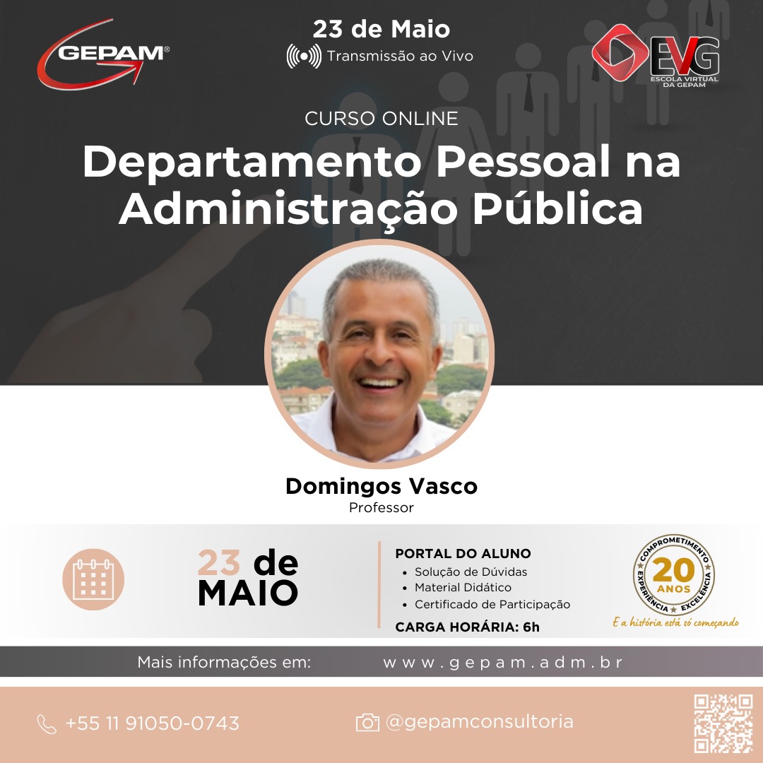Curso Online – Departamento Pessoal na Administração Pública | 165