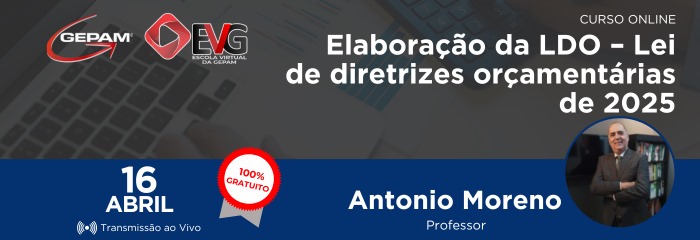 Curso Online - Elaboração da LDO - Lei de diretrizes orçamentárias de 2025 | 159