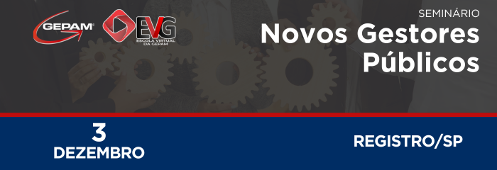 Seminário Presencial (Registro/SP) - Novos Gestores Públicos | 190