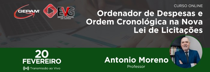 Curso Online - Ordenador de Despesas e Ordem Cronológica na Nova Lei de Licitações | 142