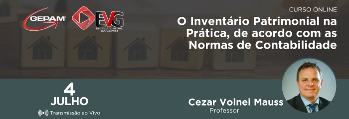 Curso Online - O Inventário Patrimonial na Prática, de acordo com as Normas de Contabilidade | 170