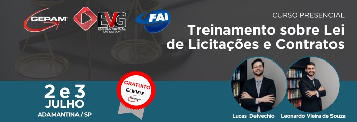 Curso Presencial (Adamantina/SP) - Treinamento sobre Lei de Licitações e Contratos | 171
