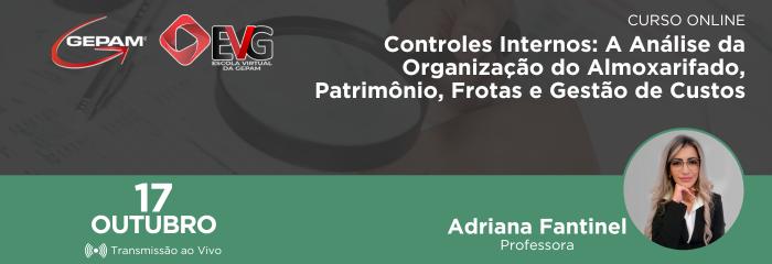 Curso Online - Controles Internos: A Análise da Organização do Almoxarifado, Patrimônio, Frotas e Gestão de Custos | 185