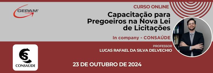 Curso Online (In company para Consaúde) - Capacitação para Pregoeiros na Nova Lei de Licitações | 186