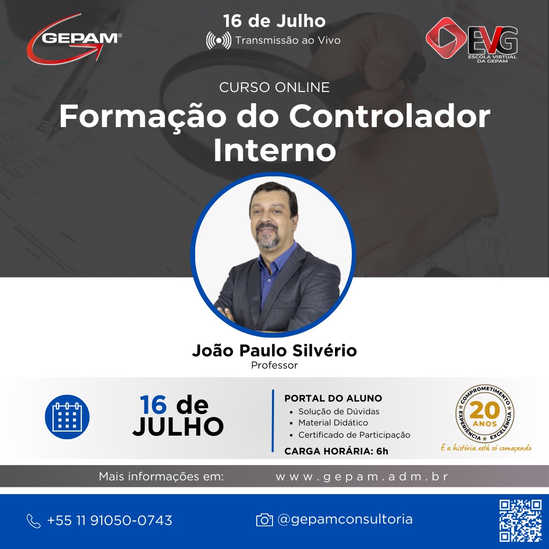 Curso Online – Formação do Controlador Interno | 174