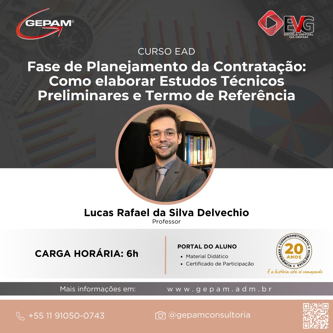Curso Online sobre Fase de Planejamento da Contratação: Como elaborar Estudos Técnicos Preliminares e Termo de Referência | 62