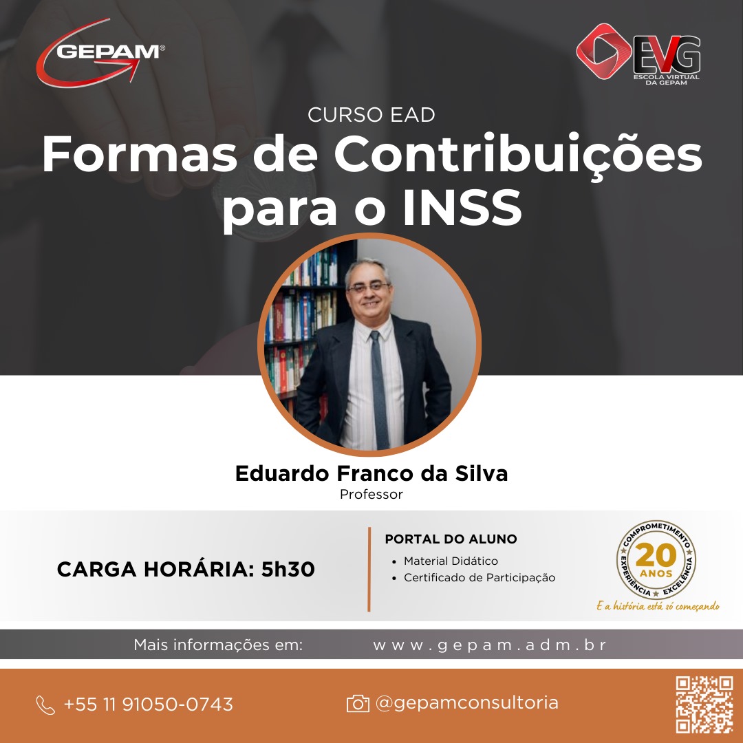 Curso Online sobre Formas de Contribuições para o INSS | 68