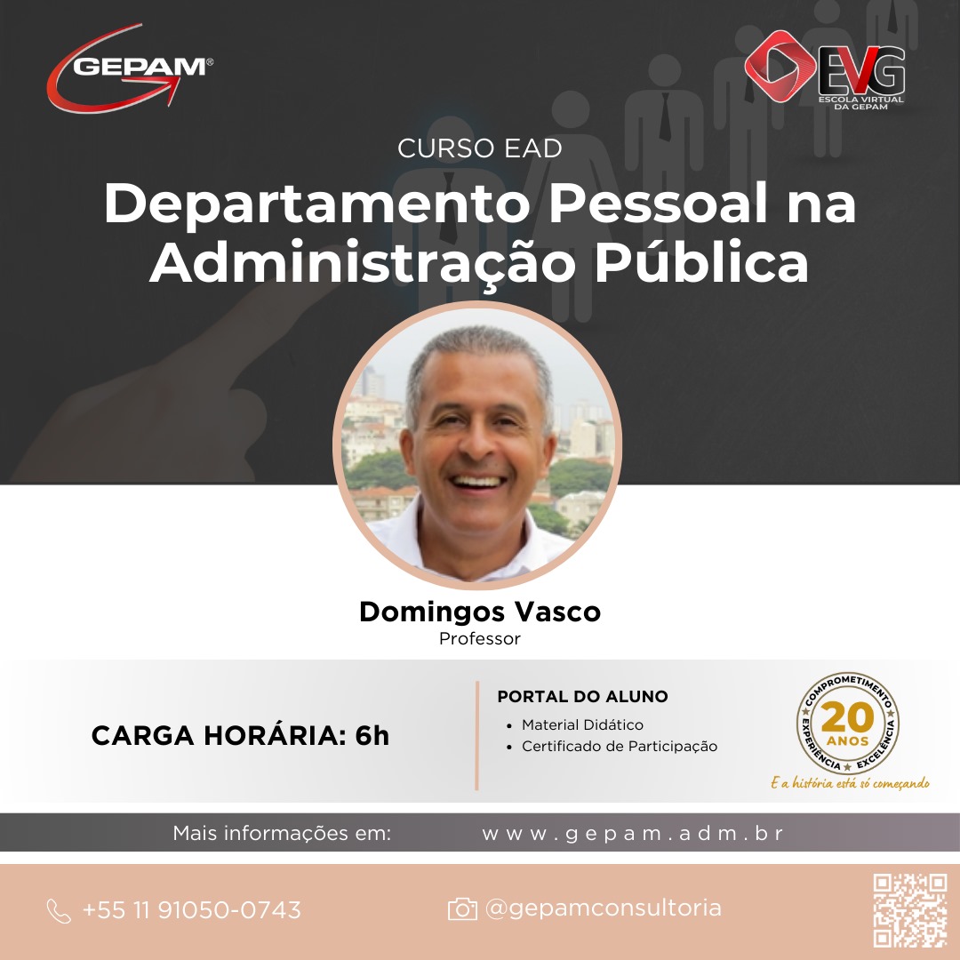 Curso Online sobre Departamento Pessoal na Administração Pública [Foi atualizado] | 70