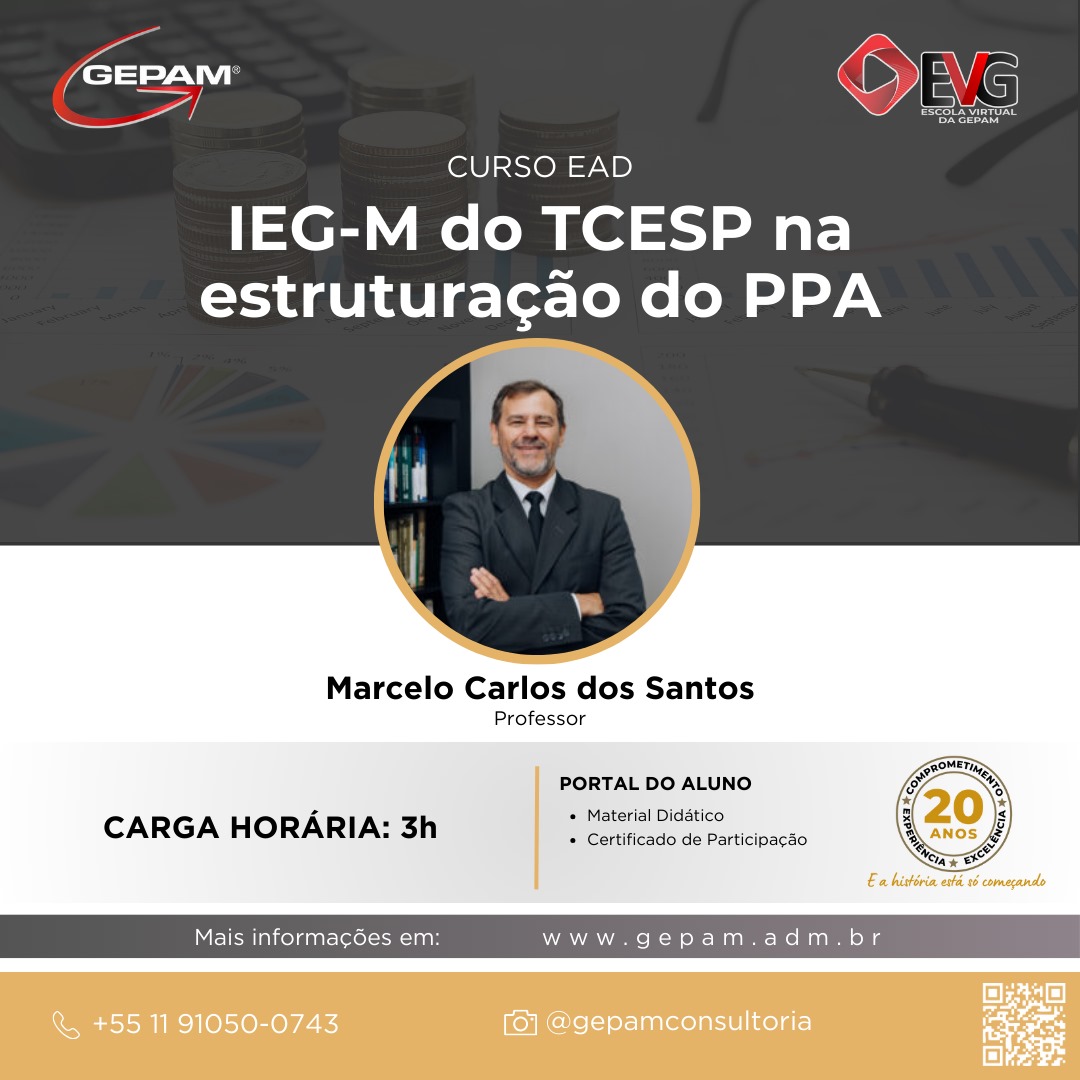 Curso Online sobre IEG-M do TCESP na estruturação do PPA [Foi atualizado] | 72