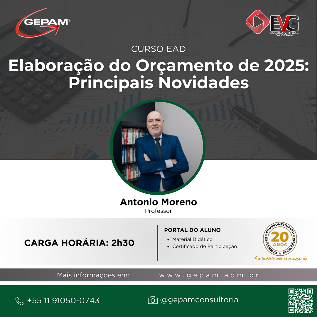 Curso Online sobre a Elaboração do Orçamento de 2025: Principais Novidades | 78