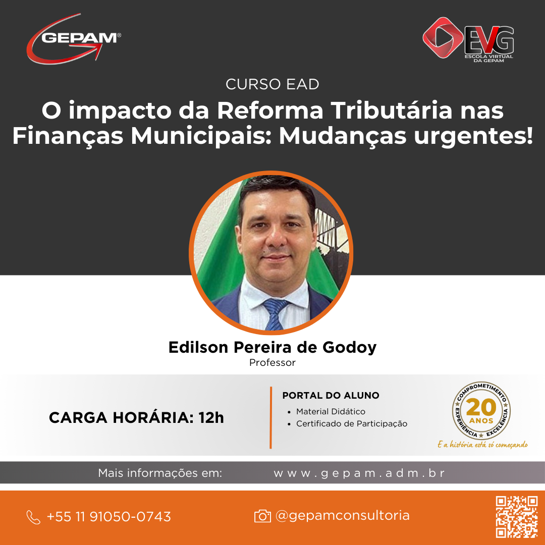 Curso Online sobre o impacto da Reforma Tributária nas Finanças Municipais: Mudanças urgentes | 79