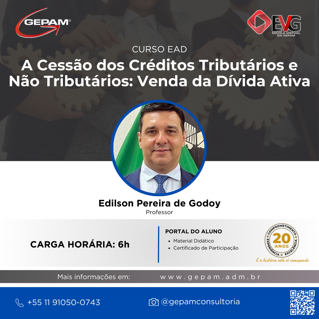Curso Online sobre a Cessão dos Créditos Tributários e Não Tributários: Venda da Dívida Ativa | 80