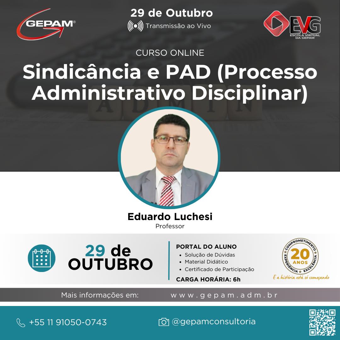 Curso Online – Sindicância e PAD (Processo Administrativo Disciplinar) | 187