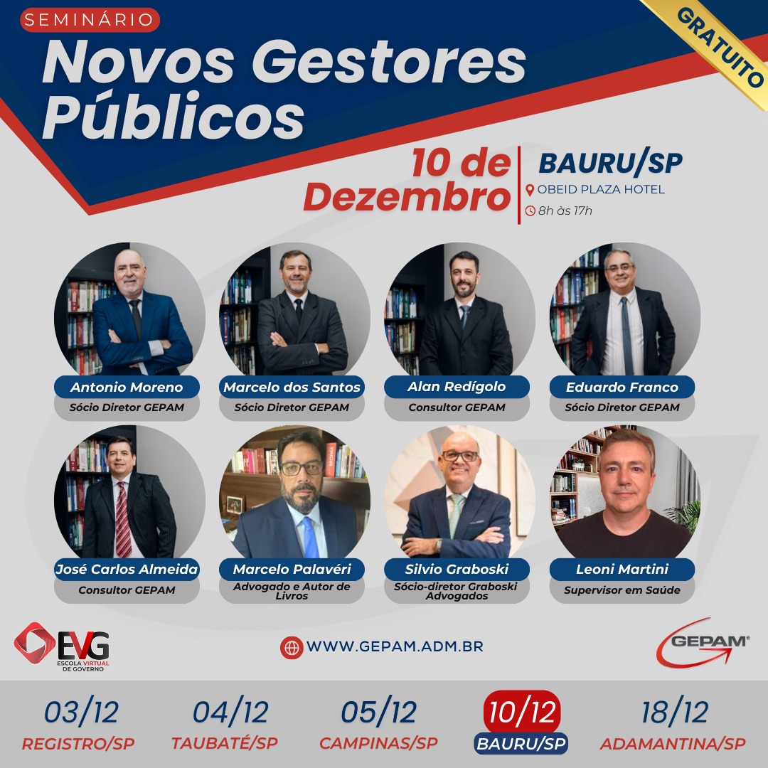 Seminário Presencial (Bauru/SP) – Novos Gestores Públicos | 193