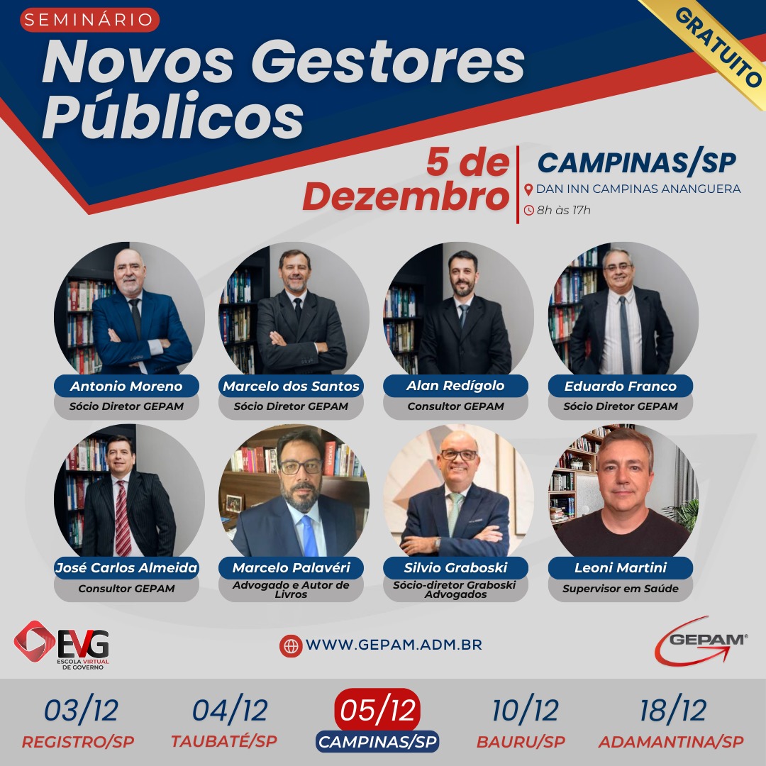 Seminário Presencial (Campinas/SP) – Novos Gestores Públicos | 192