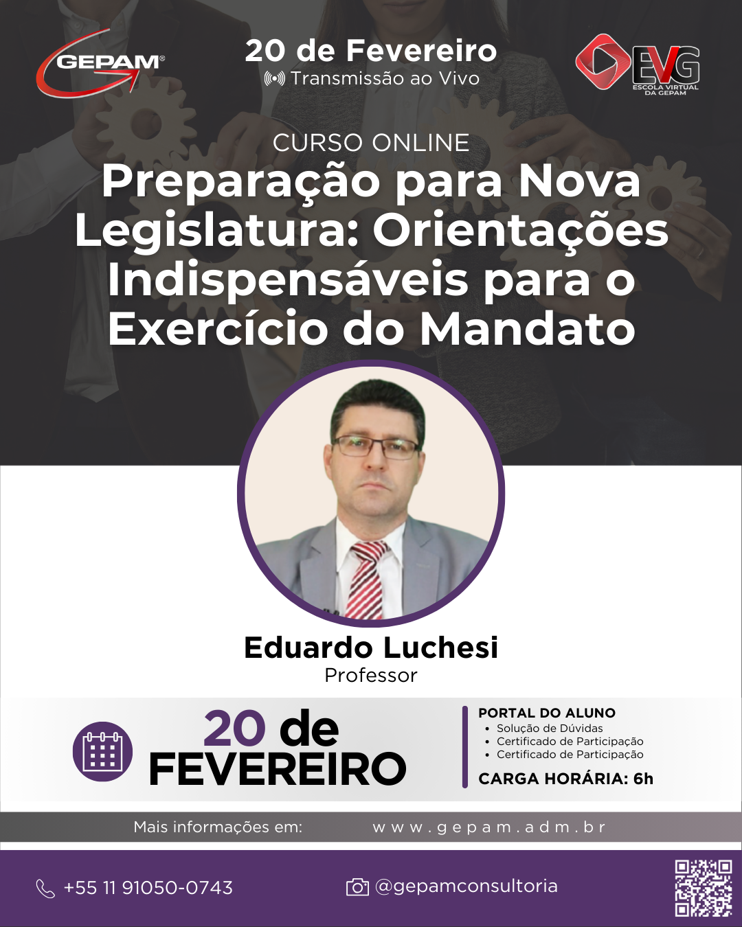 Curso Online – Preparação para Nova Legislatura: Orientações Indispensáveis para o Exercício do Mandato | 206