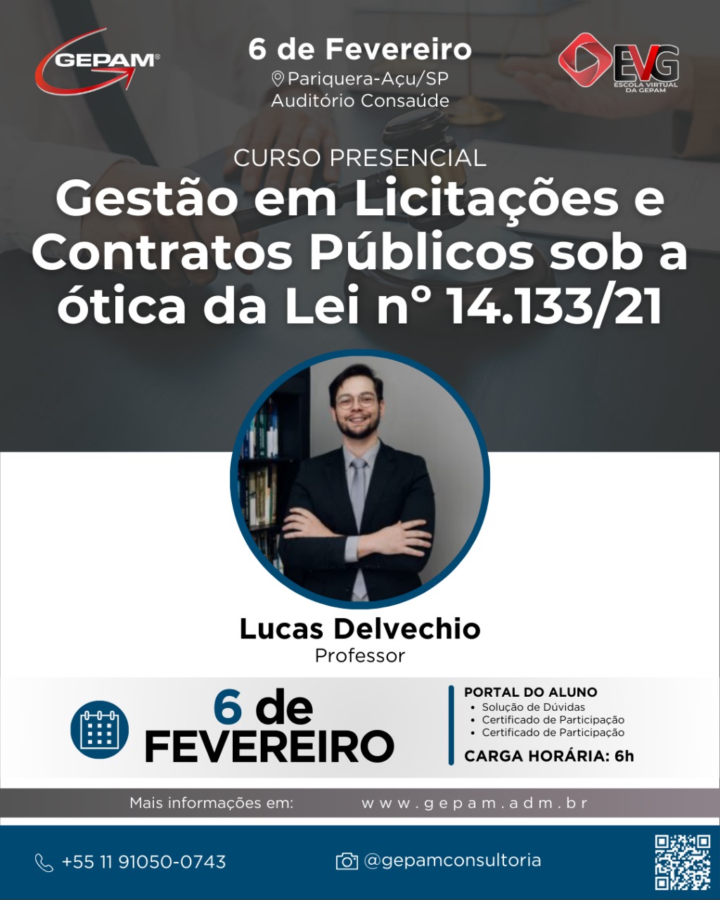 Curso Presencial Intensivo (Pariquera-Açu/SP) – Gestão em Licitações e Contratos Públicos sob a ótica da Lei nº 14.133/21 | 202