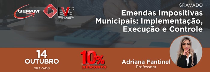 Curso Online – Emendas Impositivas Municipais: Implementação, Execução e Controle (gravado) | 263