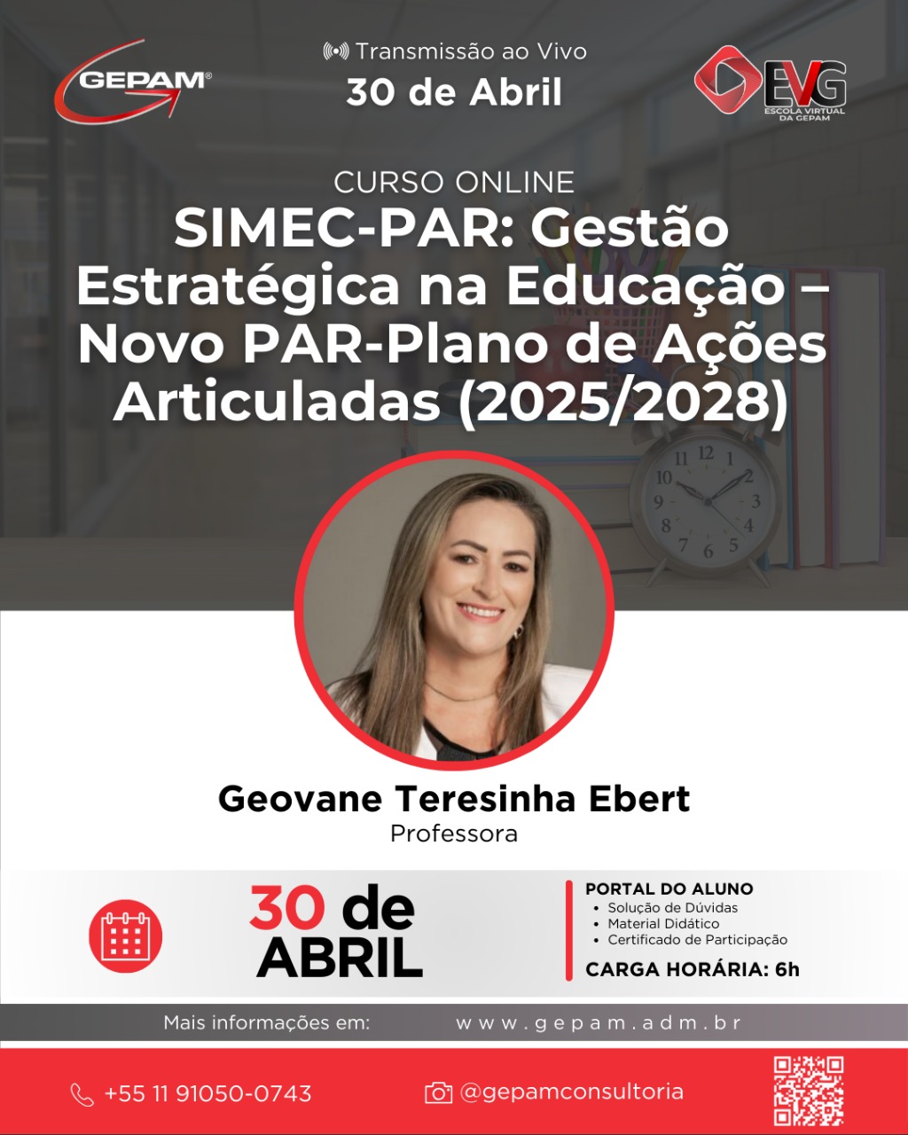 Curso Online – SIMEC-PAR: Gestão Estratégica na Educação – Novo PAR-Plano de Ações Articuladas (2025/2028) | 220